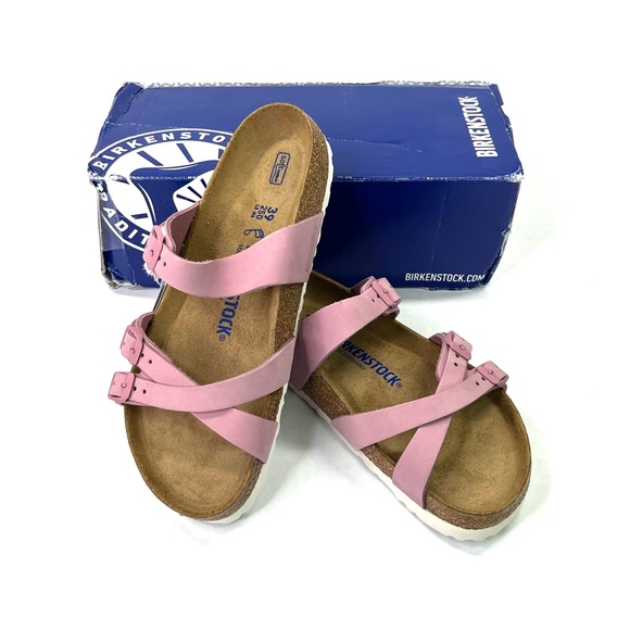 **SOLD** Birkenstock Franca Leather Orchid Soft Footbed Sandals Ladies 8 Men 6 - Picture 16 of 16